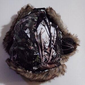 S.A. Company Camouflage Fur-Lined Trapper Hat